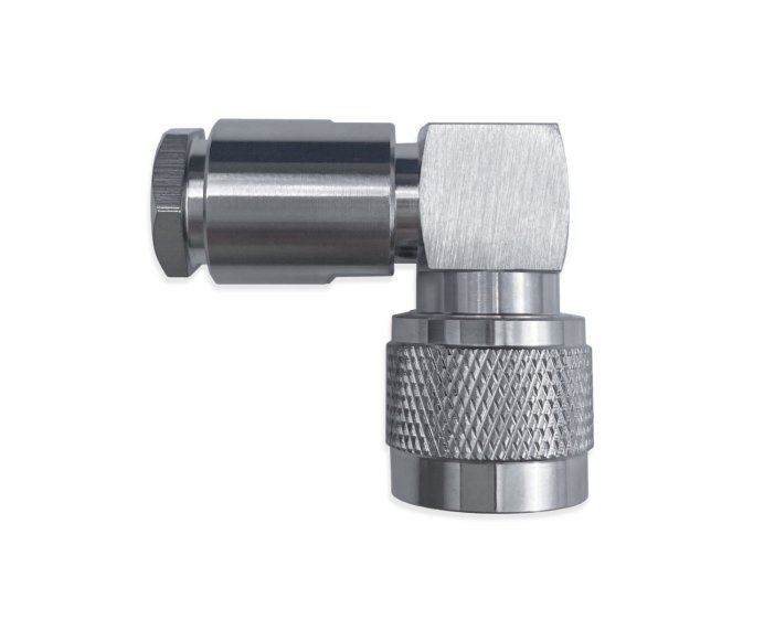 Разъем N-122/5D (N-male, угловой, прижимной)