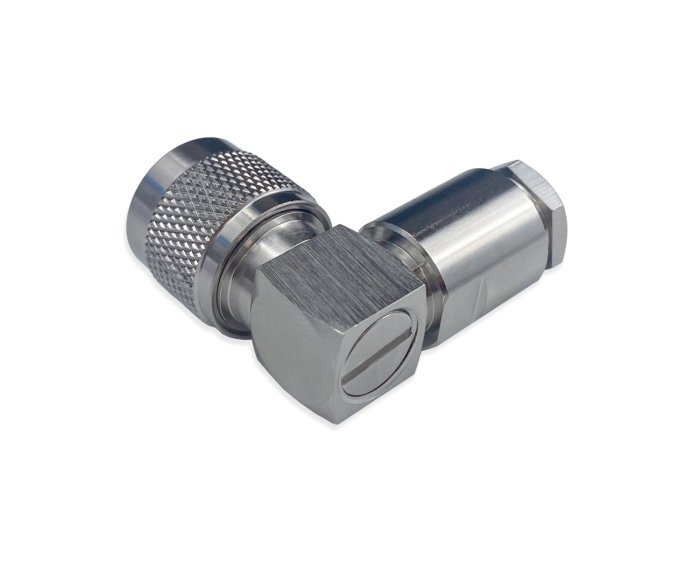 Разъем N-122/5D (N-male, угловой, прижимной)