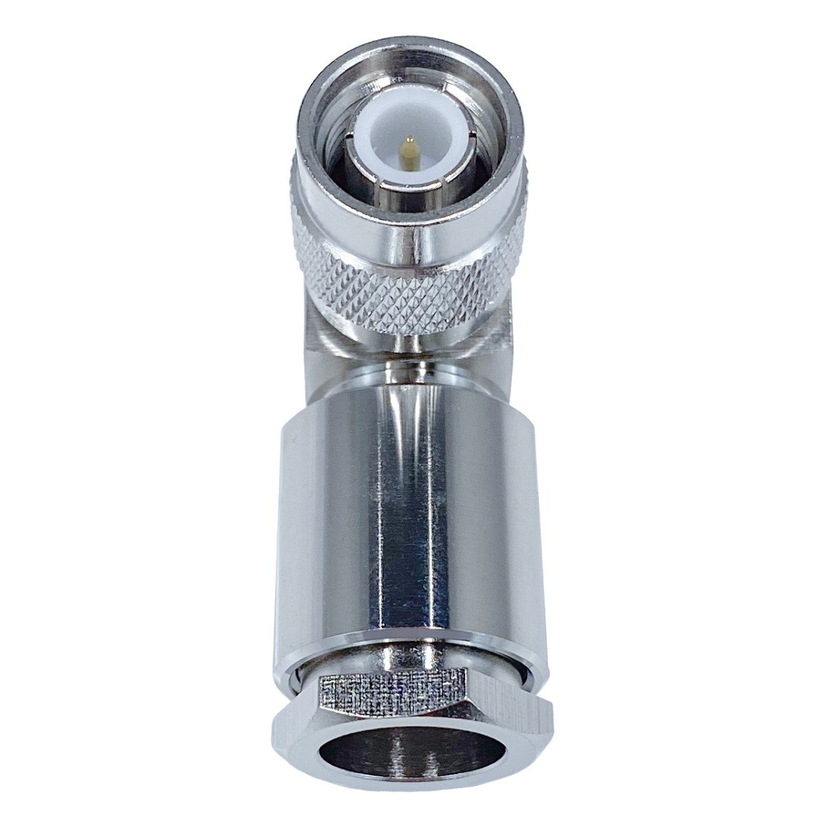 Разъем TNC-male/8D (прижимной, угловой)