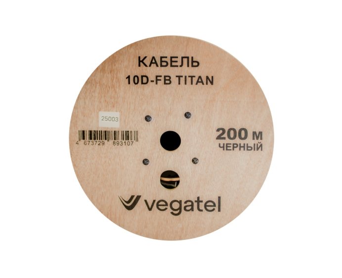 Кабель VEGATEL 10D-FB (Titan, черный)