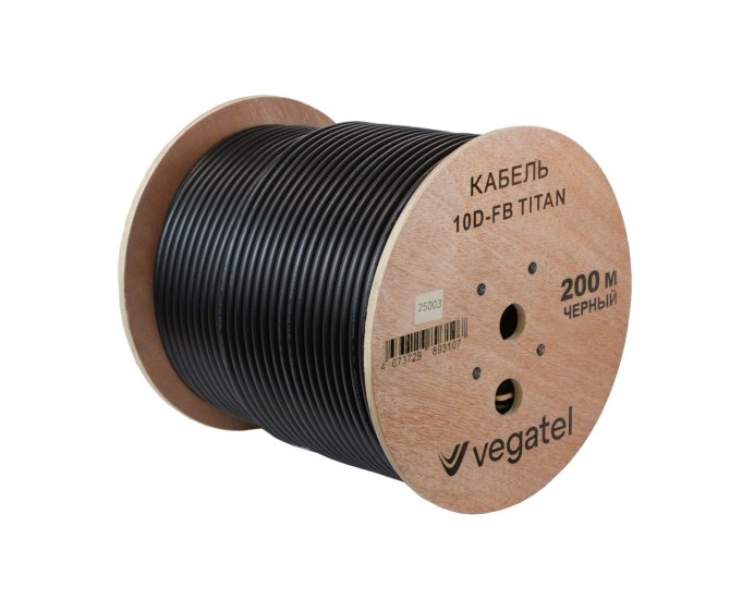 Кабель VEGATEL 10D-FB (Titan, черный)