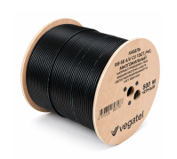 Кабель коаксиальный VEGATEL RG-58 A/U (ГОСТ, PVC, черный) бухта 500м