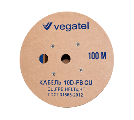 Кабель коаксиальный VEGATEL 10D-FB Cu (ГОСТ, синий)