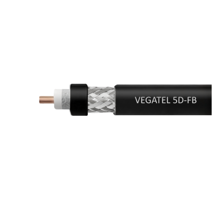 Кабель коаксиальный VEGATEL 5D-FB Cu (ГОСТ, черный) бухта 100м