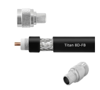 Кабельная сборка 8D/FB (Titan, черный) (N-male - N-female) 20м