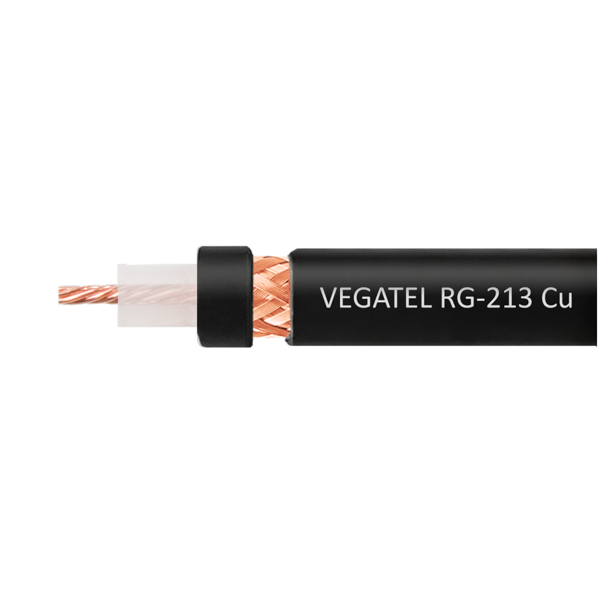 Кабель VEGATEL RG-213 Cu (ГОСТ, PVC, черный)