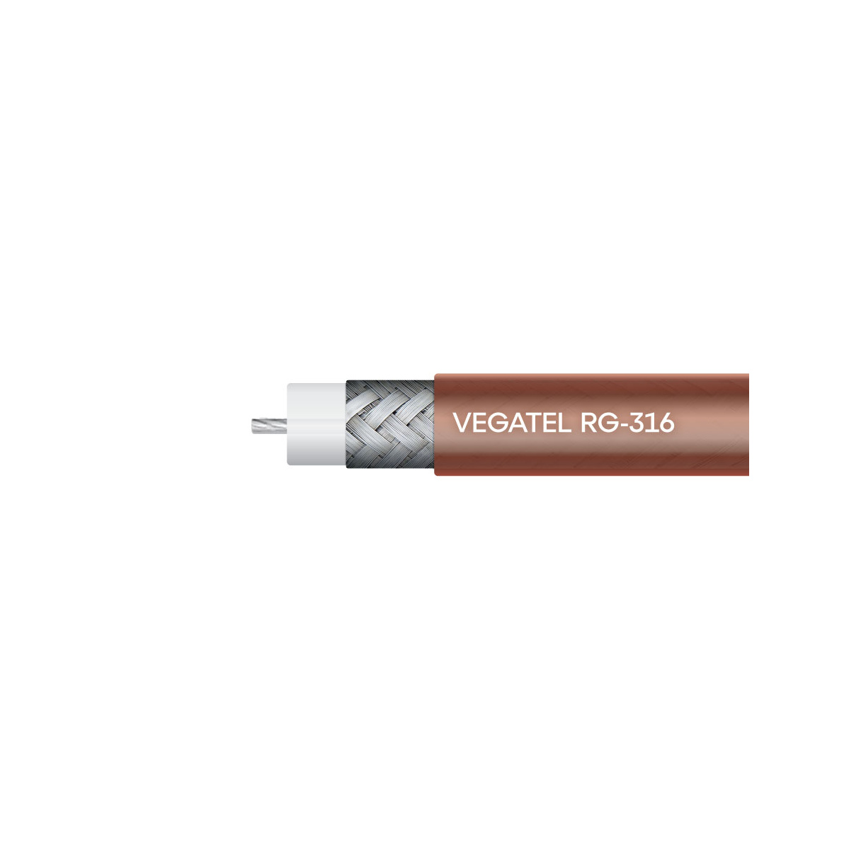 Кабель коаксиальный VEGATEL RG-316 B/U