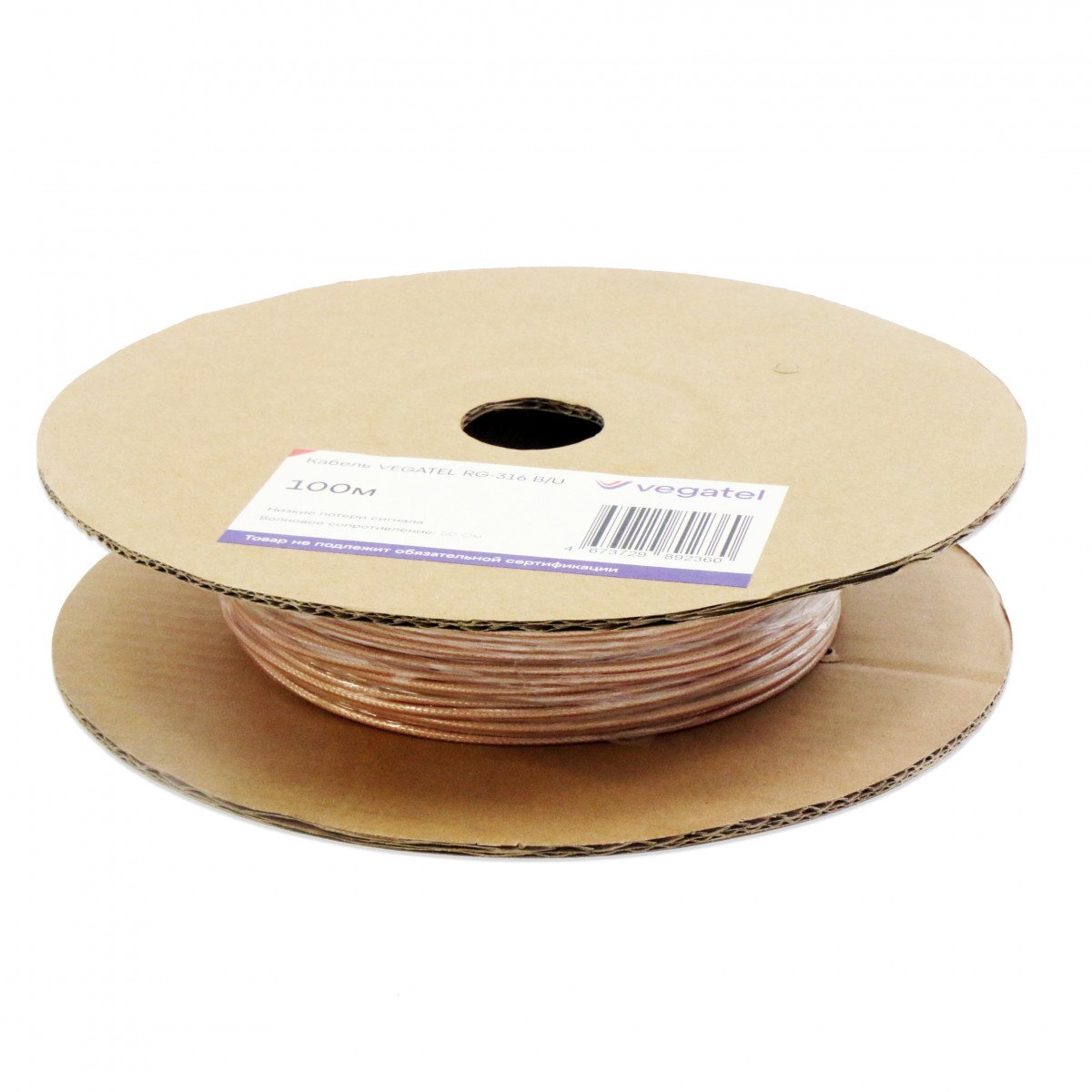 Кабель коаксиальный VEGATEL RG-316 B/U