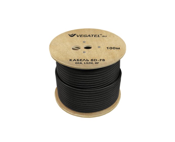 Кабель коаксиальный VEGATEL 8D-FB (ГОСТ, черный)