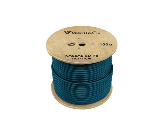 Кабель VEGATEL 8D-FB Cu (ГОСТ, синий)