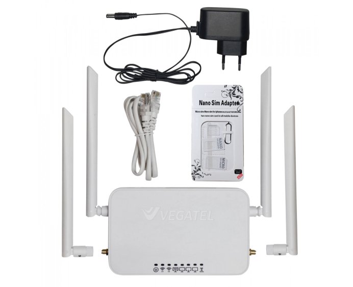 Роутер 4G VEGATEL VR6 Wi-Fi-2,4/5 (SMA)