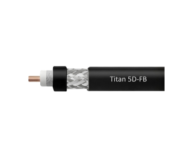 Кабельная сборка 5D/FB (Titan, черный) (N-female - SMA-male) 1м