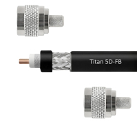 Кабельная сборка 5D/FB (Titan, черный) (N-male - N-male) 10м