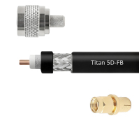 Кабельная сборка 5D/FB (Titan, черный) (N-male - SMA-male) 30м
