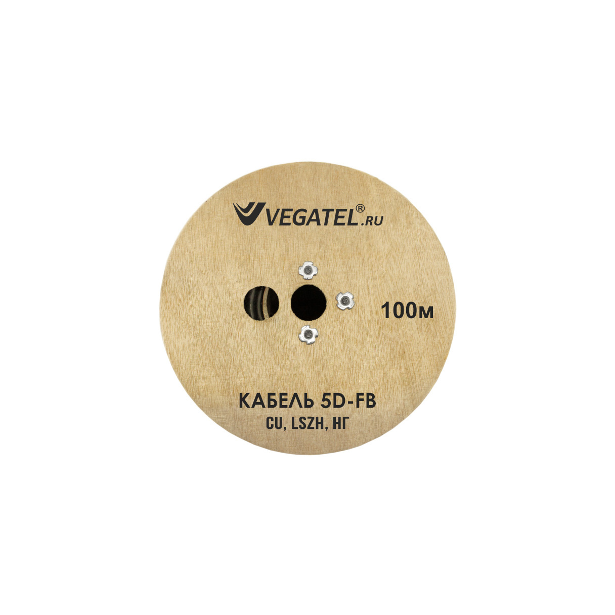 Кабель коаксиальный VEGATEL 5D-FB Cu (ГОСТ, синий) бухта 100м