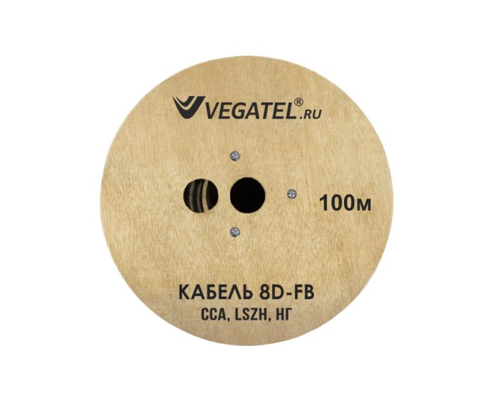Кабель коаксиальный VEGATEL 8D-FB (ГОСТ, черный)