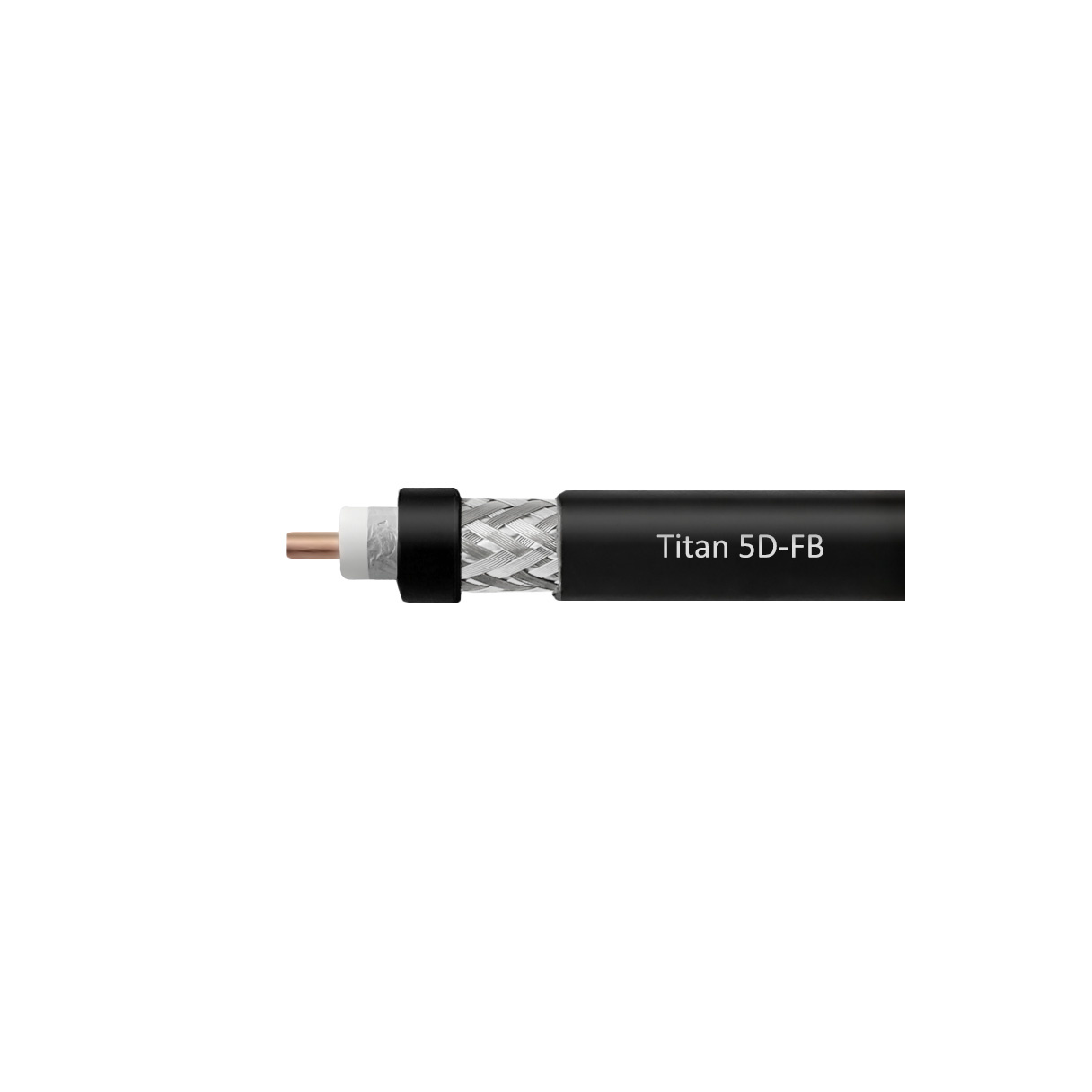 Кабель коаксиальный VEGATEL 5D-FB (Titan, черный) 30м