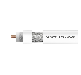 Кабельная сборка 8D/FB (Titan, белый) (N-male - N-male) 10м